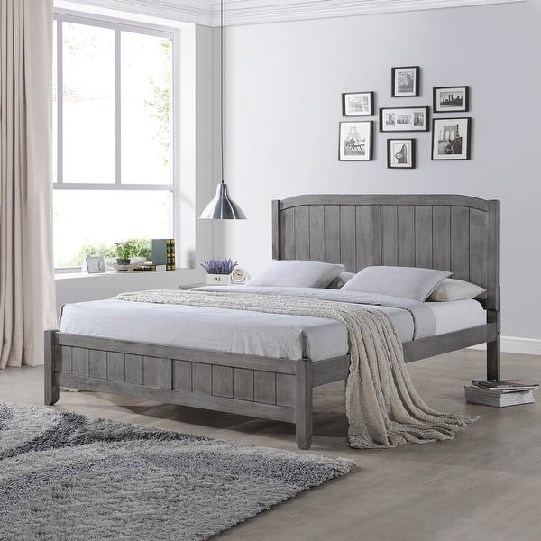 Cloves Rustic Wood Queen Platform Bed by Christopher Knight Home Bed
