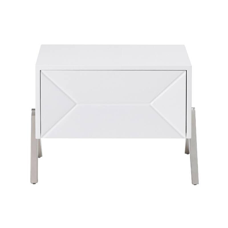 Modrest Candid Modern White Nightstand