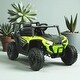 preview thumbnail 25 of 28, 12V Electric Ride-On UTV Car for Kids with Remote Control, LED Lights, Music Player, 3-6 Years Green