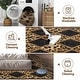 preview thumbnail 5 of 3, Leopard Print Soft Low Pile Checkered Living Room Rugs Washable Indoor Carpet