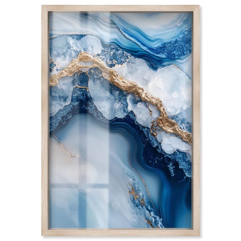 Molten Topaz II Shadowbox by Art Remedy - Natural - 36" x 54"