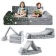 preview thumbnail 1 of 18, Honeyjoy 8 PCS Modular Kids Play Couch with Handles Machine Washable - See Details Grey