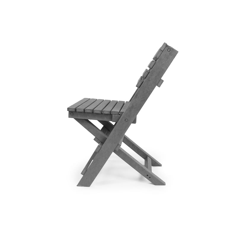 Las Cabos Fully Assembled All-Weather Outdoor Folding Bistro Set - 3-piece