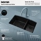 preview thumbnail 9 of 76, Karran Undermount Quartz Double Bowl Kitchen Sink