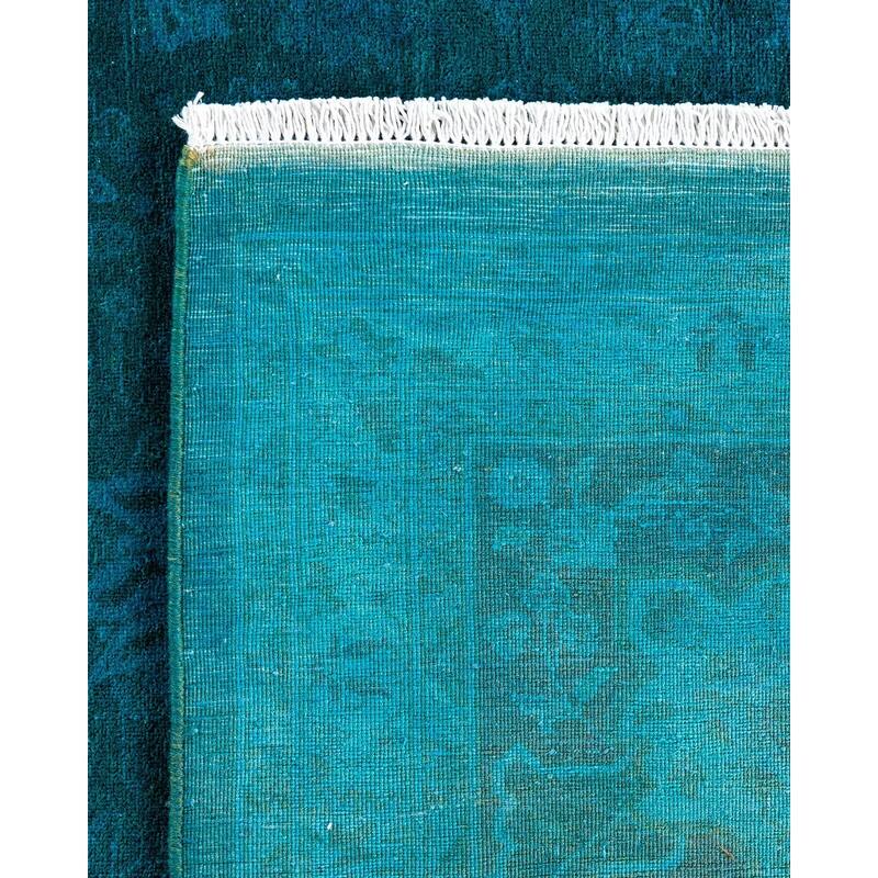 Fine Vibrance One-of-a-Kind Hand-Knotted Area Rug - Blue, 8' 2" x 10' 2" - 8' 2" x 10' 2"
