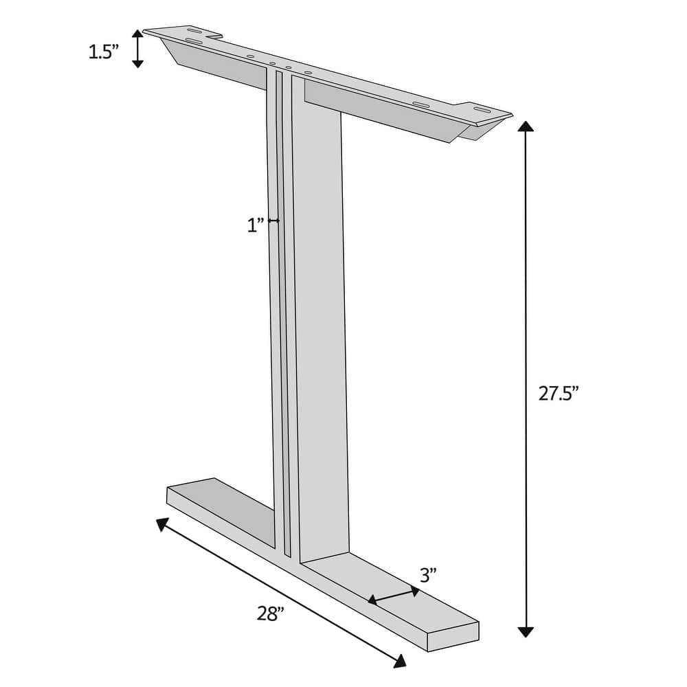 Urbia T Dining Table Base (Set of 2)
