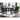Fairfax White Marble Squre 7PC Ctr Height Dining Set by Greyson Living