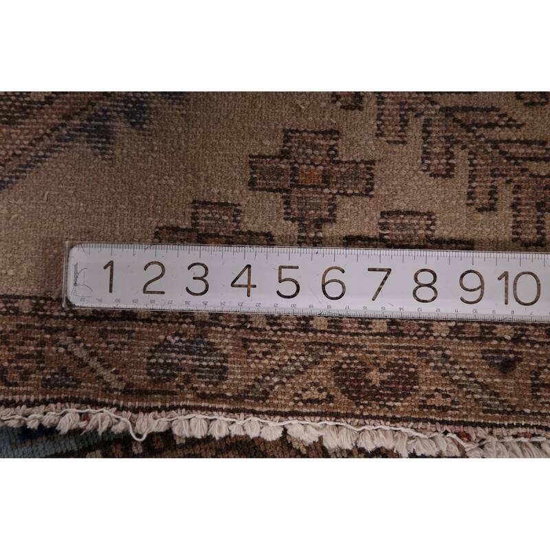 Orange Joshaghan Foyer Rug Handmade Wool Carpet - 3'7" x 5'0"