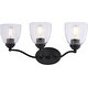 preview thumbnail 1 of 9, Vaxcel Lighting W0519 Bellwood 3 Light 22" Wide Vanity Light Matte Black