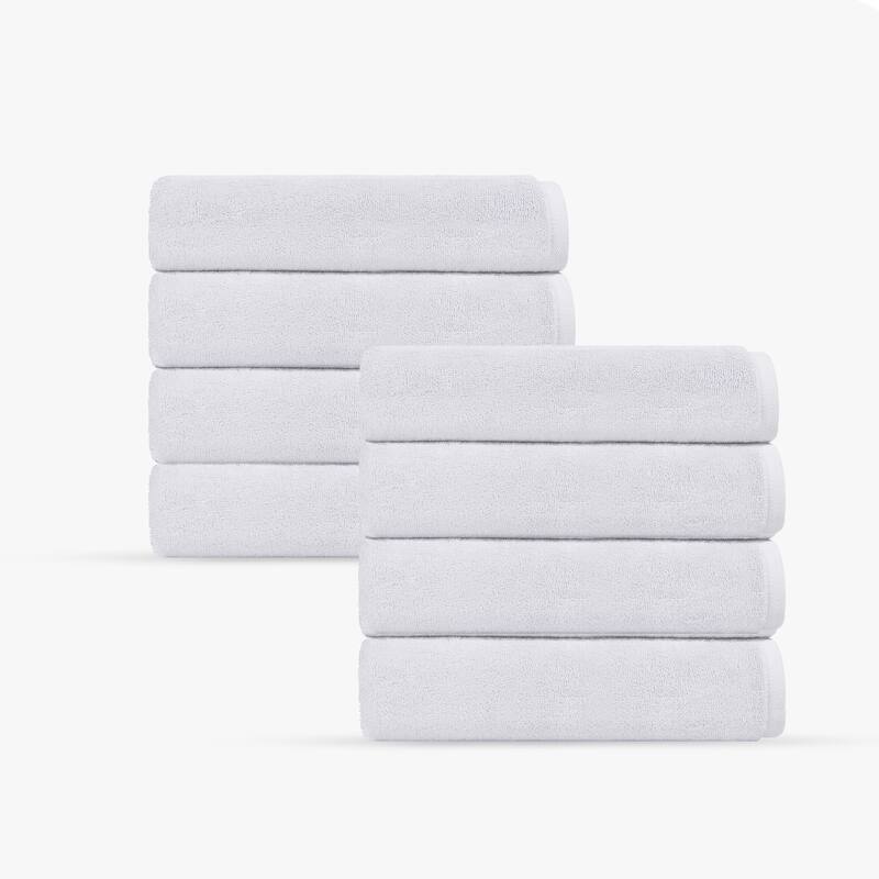 Puresoft 8 pcs Turkish Wash Towels Set