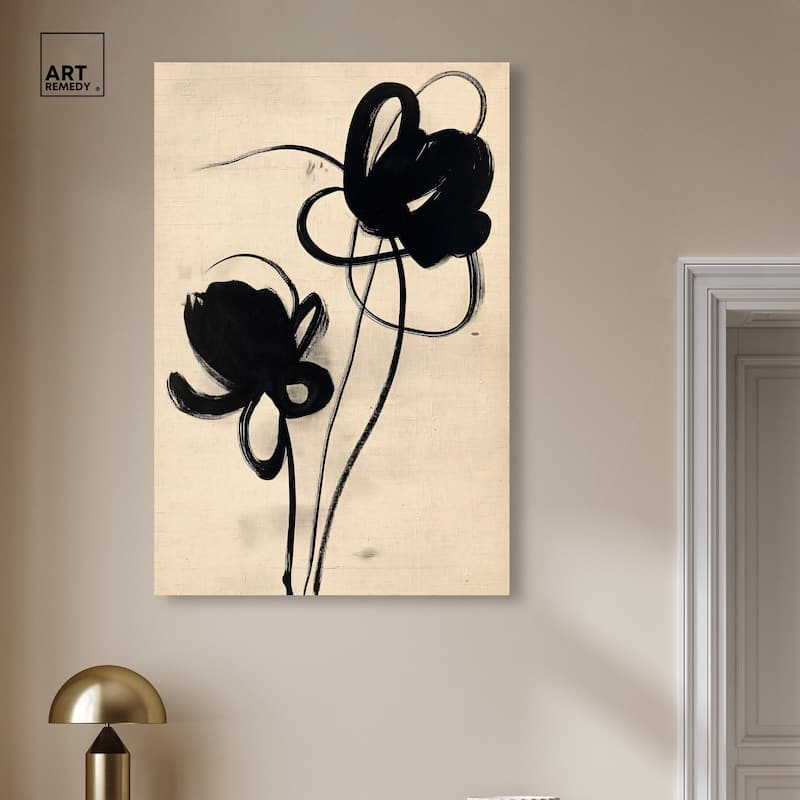 Florals in the Minimal I Canvas by Art Remedy, Gallery Wrapped