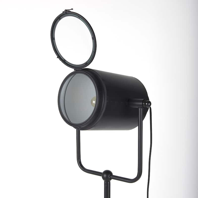 Debdou Gold Metal Adjustable Cinema-Style Floor Lamp
