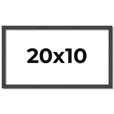 20x10 Frame Brown Solid Wood Picture Frame - Complete Modern Photo