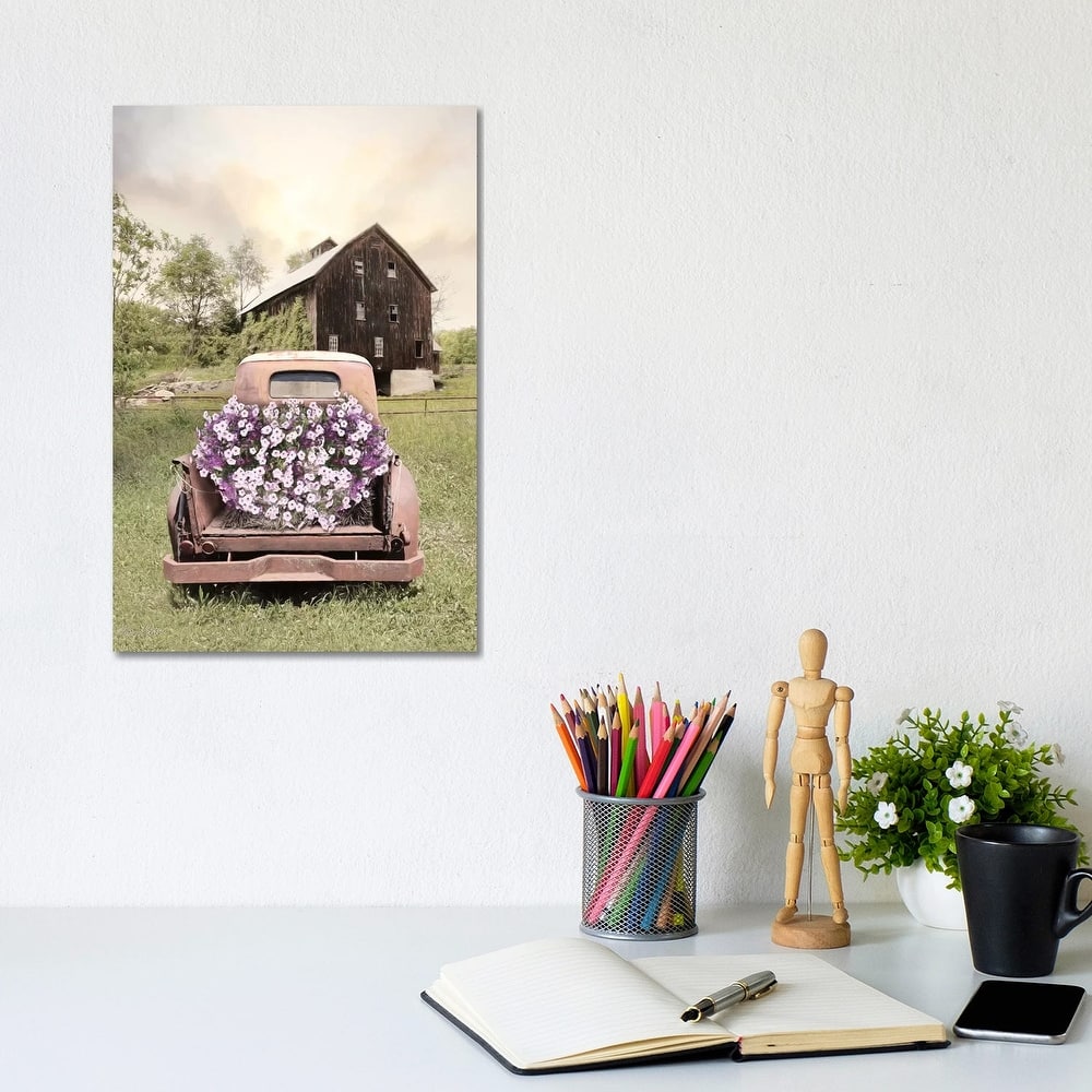 iCanvas "Petunia Truck" by Lori Deiter Canvas Print