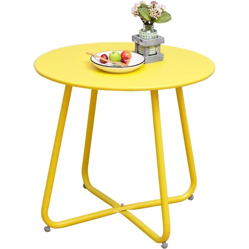 18" or 28" Round Outdoor Side Table End Table Coffee Table