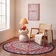 preview thumbnail 92 of 102, SAFAVIEH Handmade Capri Ilianka Wool Rug 3' Round - Red/Green - Round