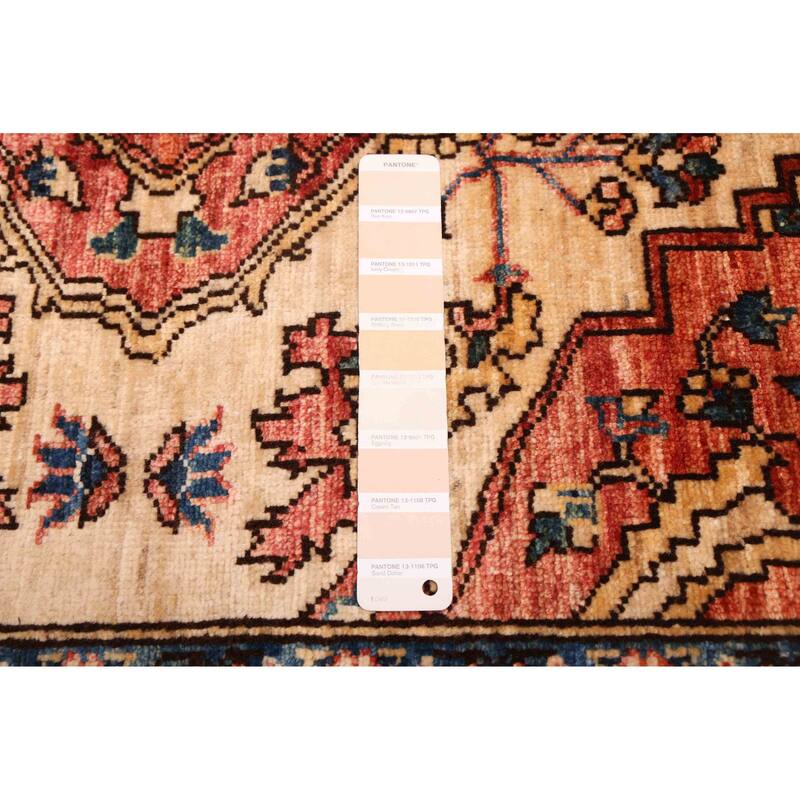 ECARPETGALLERY Hand-knotted Aryana Ivory Wool Rug - 5'7 x 7'10