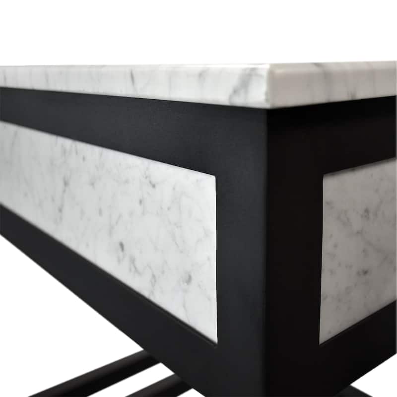 Cuzco Carrara 36-inch Handcrafted Steel Bath Vanity (Base Only)