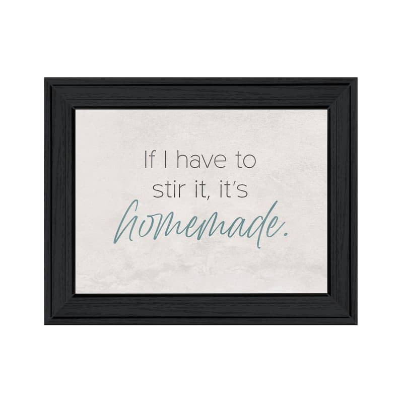 TrendyDecor4U Contemporary "It's Homemade" Framed Print Wall Art