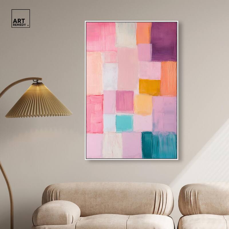 Color Squares III Canvas by Art Remedy