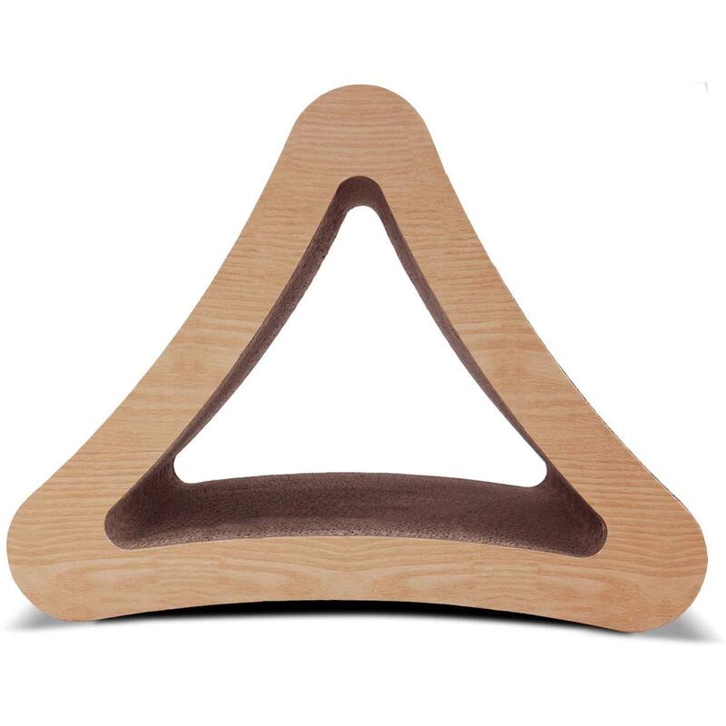 Scratch 3-Sided Triangle Cat Scratching Post Scratcher Cardboard - 16. 8 x 13x 12. 99 in