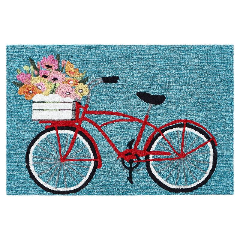 Liora Manne Frontporch Bike Ride Indoor/Outdoor Rug - 2'6" x 4'