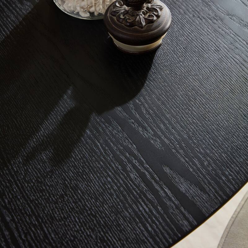 47.24" Round Modern MDF Dining Table for Kitchen