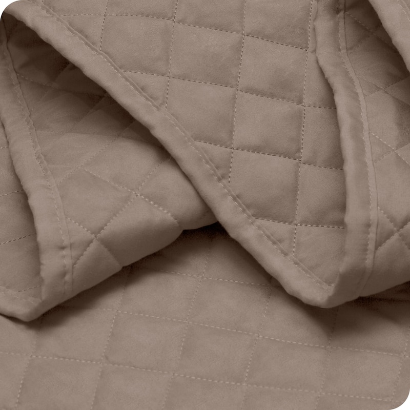 Bare Home Diamond Stitched Lightweight Microfiber Coverlet Set