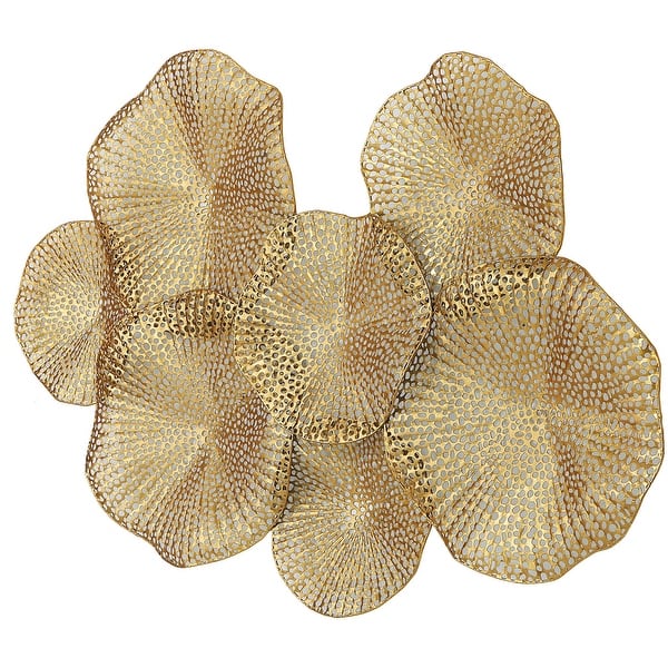 slide 2 of 5, Uttermost 04335 Ripley 47" x 31" Frameless Decorative Panel Gold