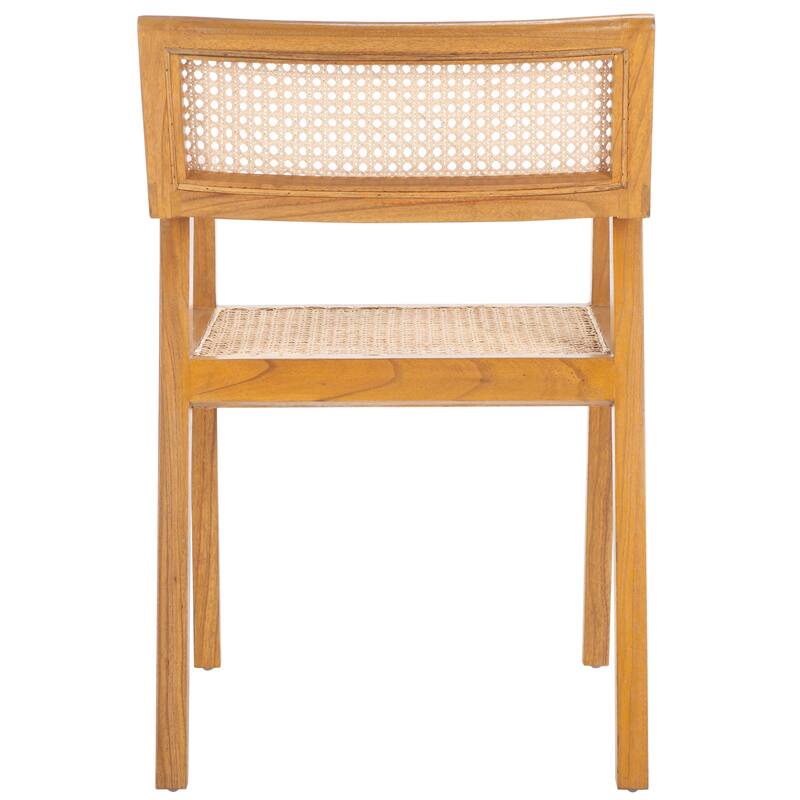 SAFAVIEH Cire Rattan Dining Chair (Fully Assembled) - 22"W x 21"D x 32"H