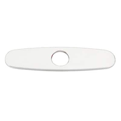 Widespread Sink Faucet Cover Plate 8 in. Chrome Plated Widespread Sink Faucet Cover Plate Renovators Supply
