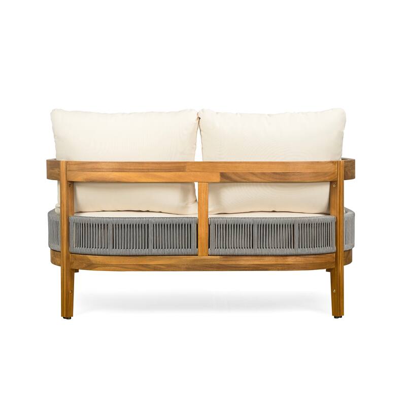 Christopher Knight Home - Porto Outdoor Loveseat & Table with Club Chair Set