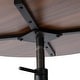 preview thumbnail 48 of 60, Glitzhome Industrial Modern Adjustable Bar Table Rustic Steel 3-Piece Pub Sets