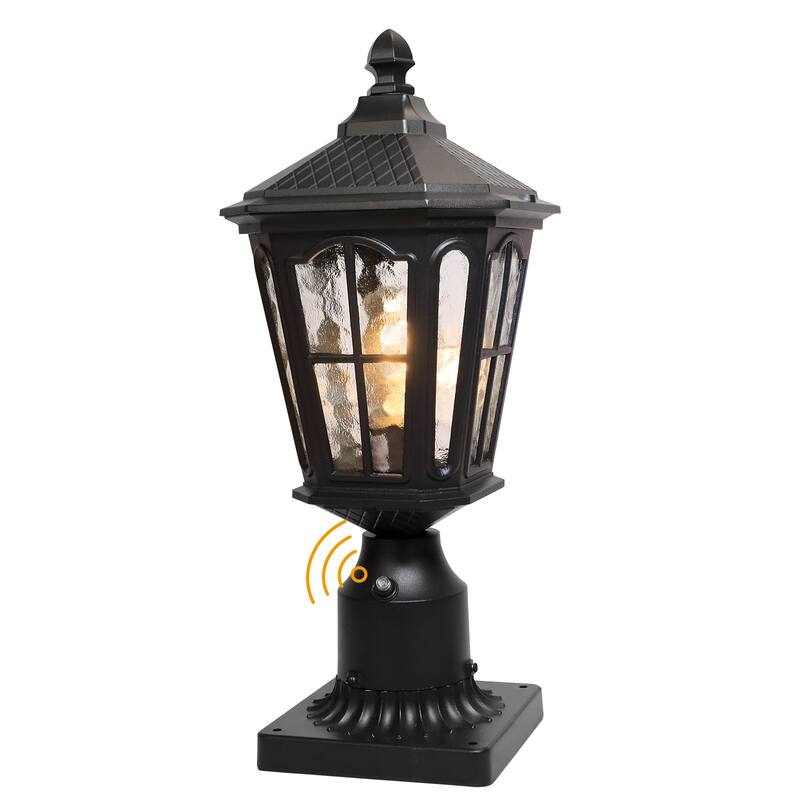 Outdoor 1 -Light 17.5'' H Post Light with Pier Mount Base(Pack 1 or 2)