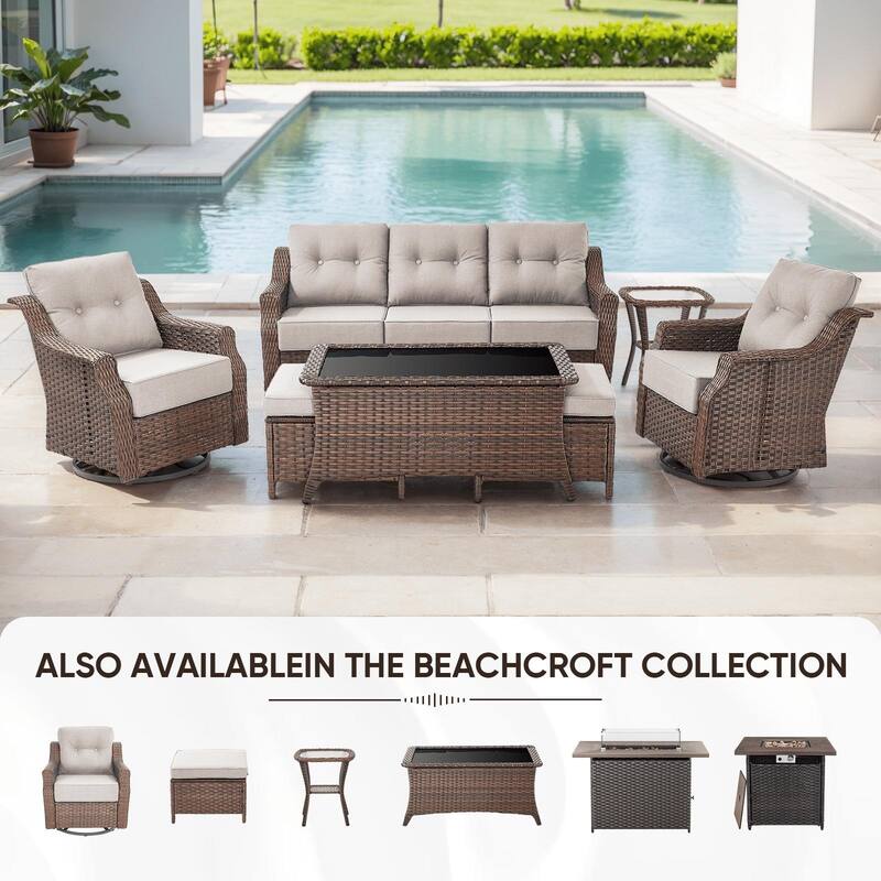 Outdoor Wicker Rattan Sofa Set for Garden