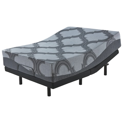 Signature Design by Ashley 12 Inch Hybrid adjustable Base and Mattress