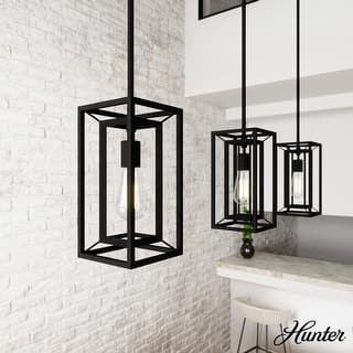 Hunter Doherty 1-Light Mini Pendant - Kitchen Island, Dining Room, Bedroom - Industrial, Contemporary, Transitional