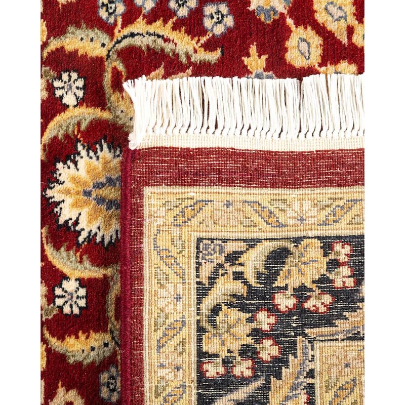Overton Hand Knotted Wool Vintage Inspired Traditional Mogul Red Area Rug - Scatter