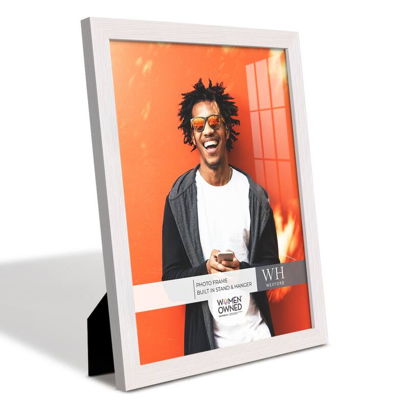 4 Piece Set Solid Wood Picture Frame - White - 11x14
