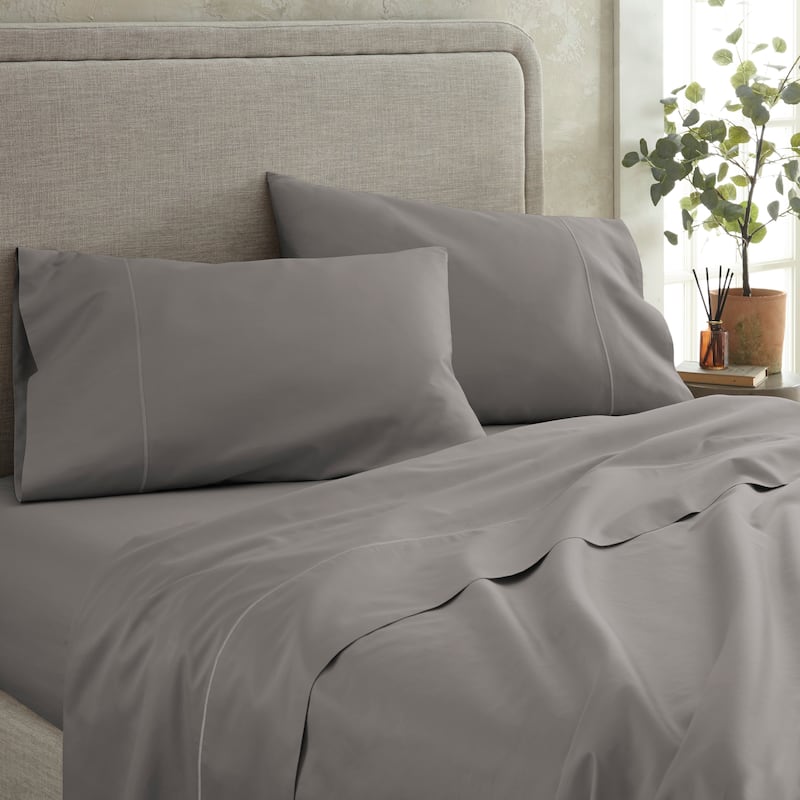 Organic Cotton Sateen Bed Sheets - 300 Thread Count