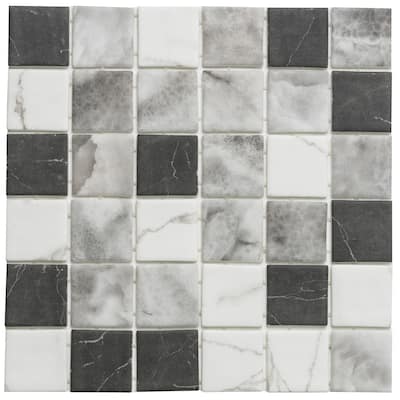 The Tile Life Eterna Square 12x12 Grey Glass Floor & Wall Tile