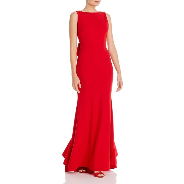 Aqua Womens Evening Dress Open Back 