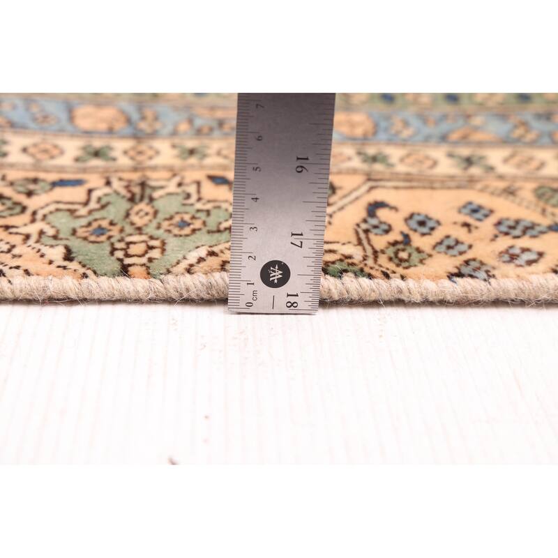 ECARPETGALLERY Hand-knotted Kayseri Light Brown Wool Rug - 4'10 x 8'4