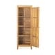 preview thumbnail 7 of 18, Gribs Acacia Wood Indoor/Outdoor Teak Finish Storage Cabinet by Christopher Knight Home - 61.81" H