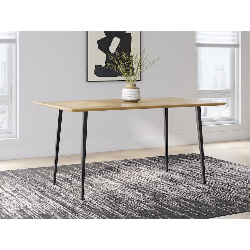 Signature Design by Ashley Gretlynn Black/Brown Dining Table - 59" W x 36" D x 30" H
