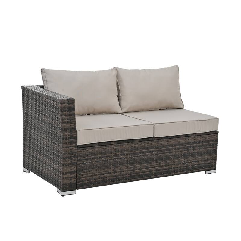 Outdoor Wicker Weaving Conversation Combo Set of 4