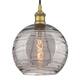 Option Brushed Brass / Light Smoke Deco Swirl