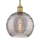 Option Brushed Brass / Light Smoke Deco Swirl