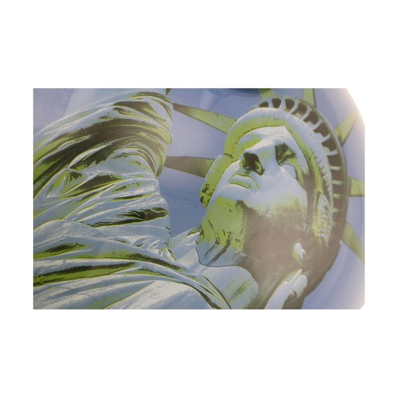 Blue Tempered Glass Vessel Sink Lady Liberty Round Bowl With Drain Renovators Supply
