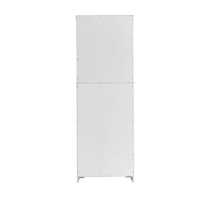 67" Tall Kitchen Pantry Cabinet with Doors and Shelves Stand Up Pantry Storage Cabinet with Drawer Food Cupboard Storage Cabinet